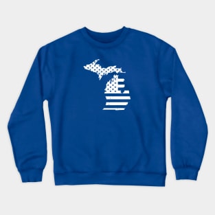 Michigan USA Flag Crewneck Sweatshirt